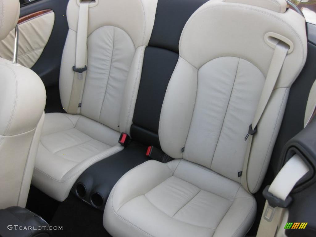 Black/Stone Interior 2009 Mercedes-Benz CLK 350 Cabriolet Photo #47337478