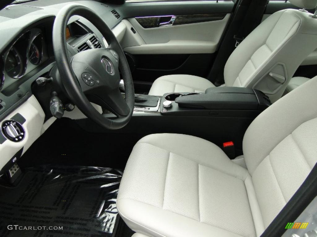 Grey/Black Interior 2009 Mercedes-Benz C 350 Sport Photo #47337574