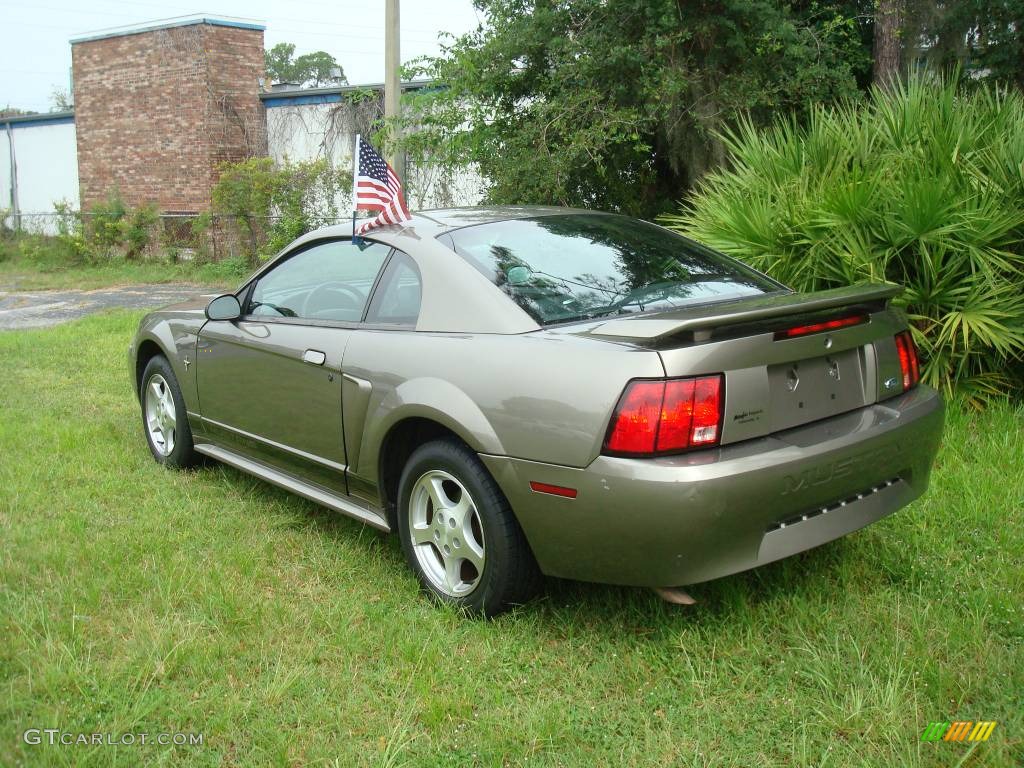 2002 Mustang V6 Coupe - Mineral Grey Metallic / Dark Charcoal photo #4