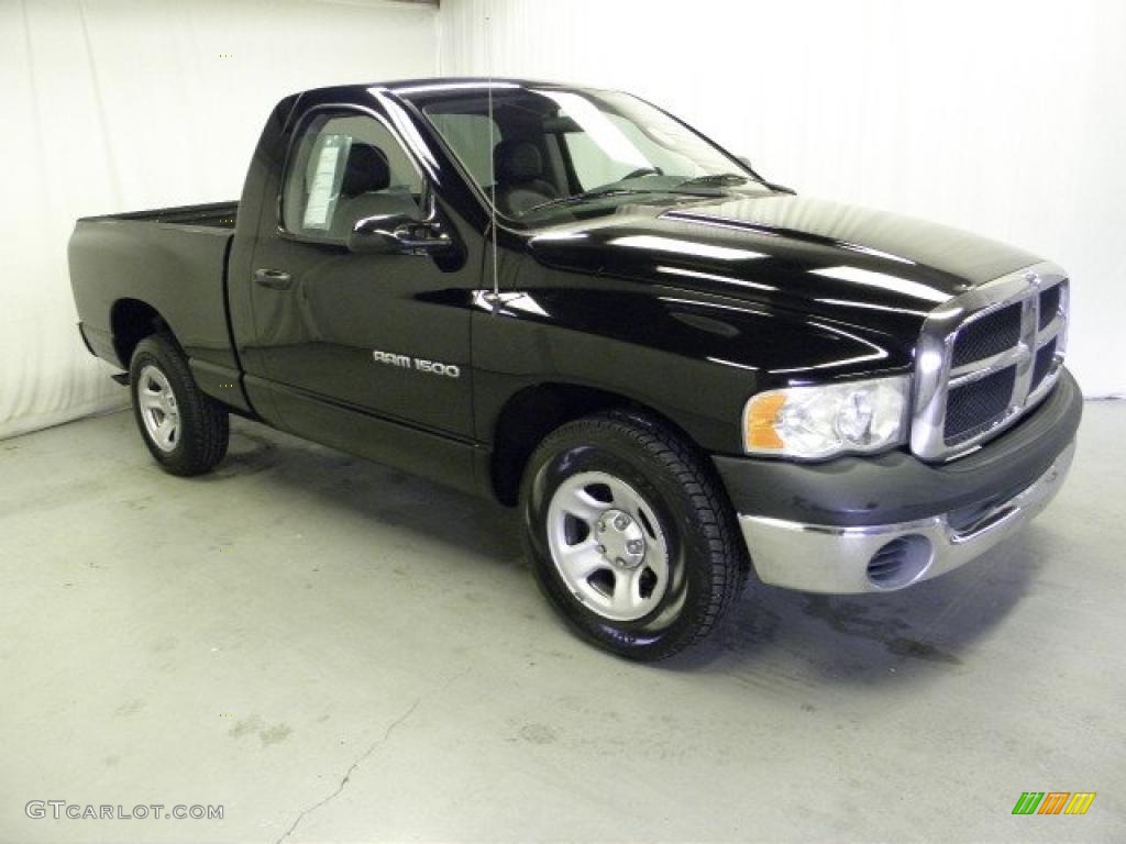 2003 Ram 1500 ST Regular Cab - Black / Dark Slate Gray photo #1