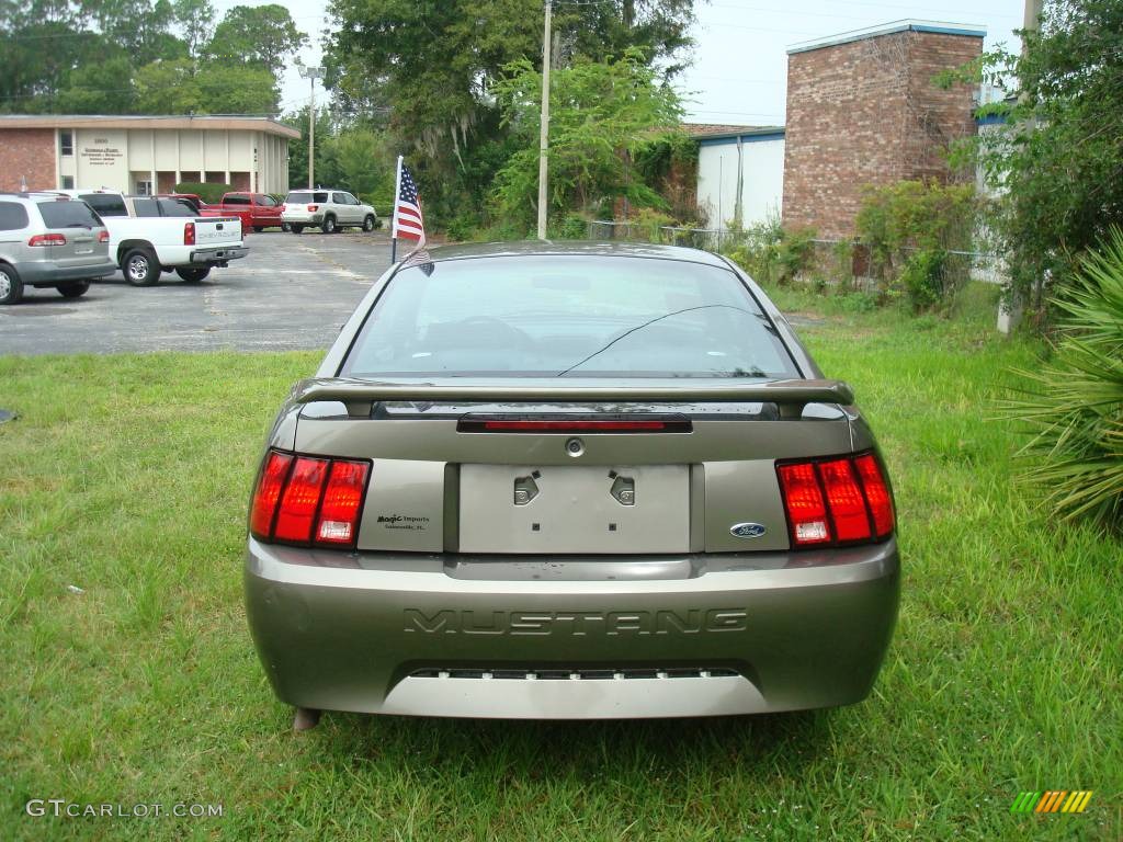2002 Mustang V6 Coupe - Mineral Grey Metallic / Dark Charcoal photo #5