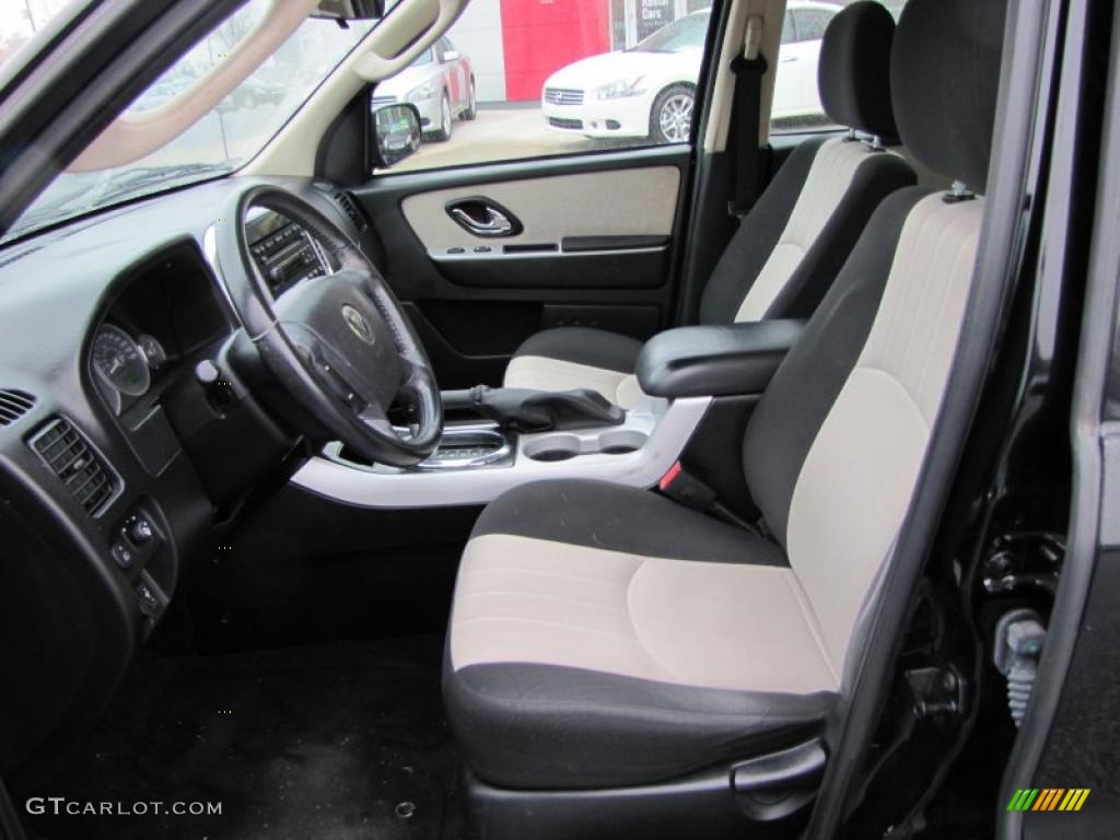 Black/Light Parchment Interior 2006 Mercury Mariner Convenience Photo #47339833