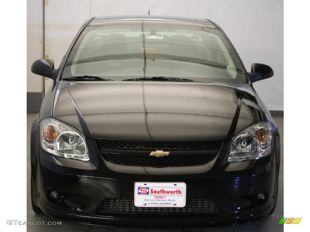 2009 Cobalt SS Coupe - Black / Ebony/Ebony UltraLux/Red Pipping photo #3