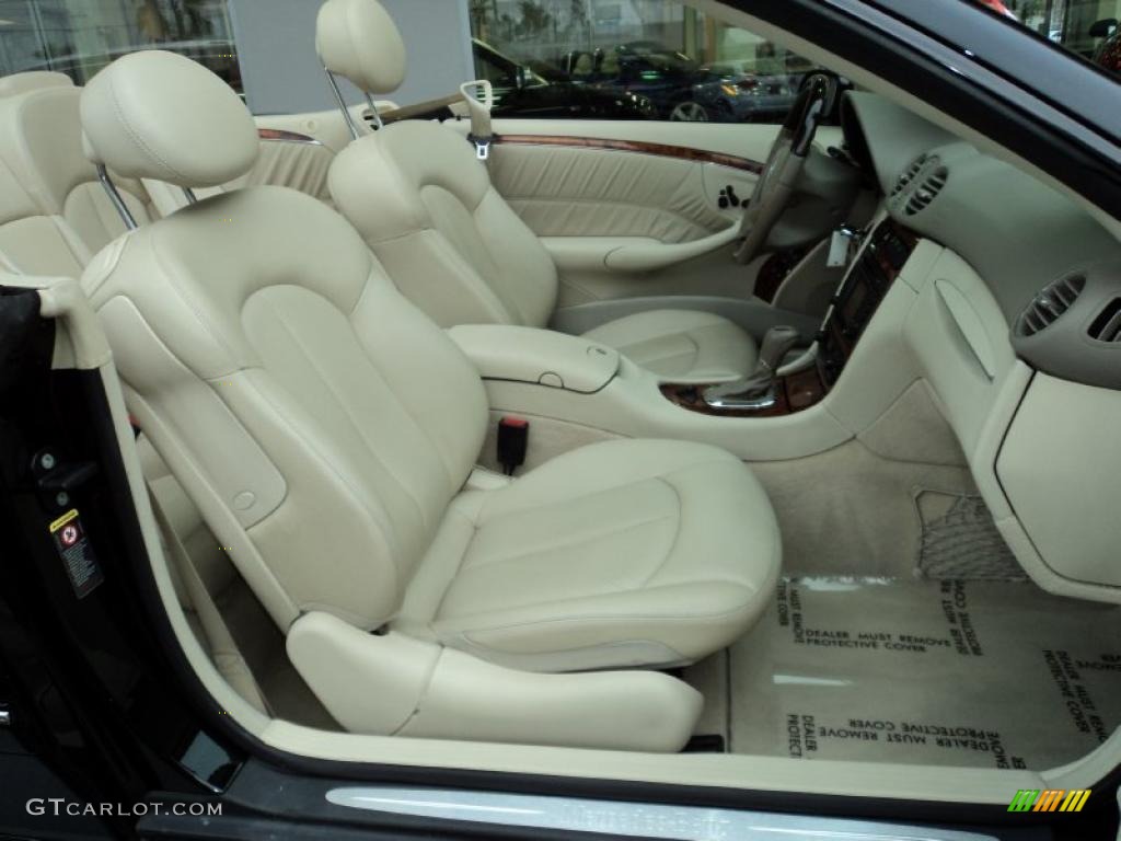 Stone Interior 2004 Mercedes-Benz CLK 500 Cabriolet Photo #47341822