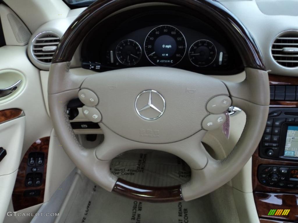 2004 Mercedes-Benz CLK 500 Cabriolet Stone Steering Wheel Photo #47341864