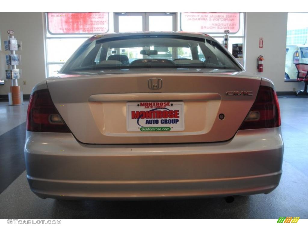 2001 Civic EX Coupe - Satin Silver Metallic / Gray photo #5