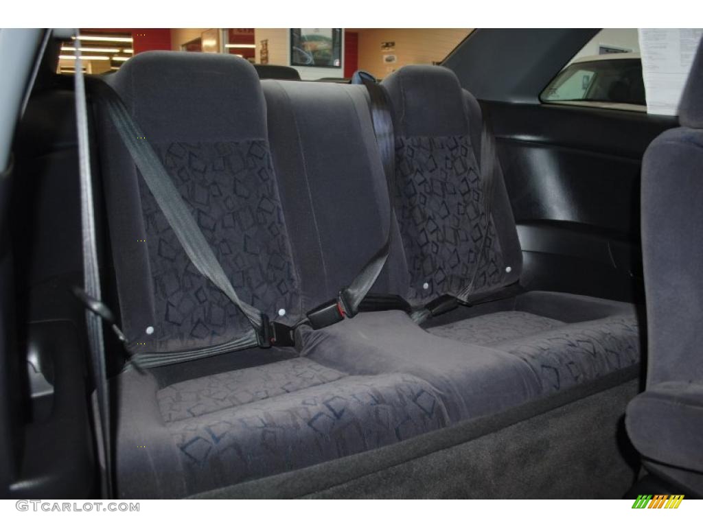 2001 Civic EX Coupe - Satin Silver Metallic / Gray photo #15