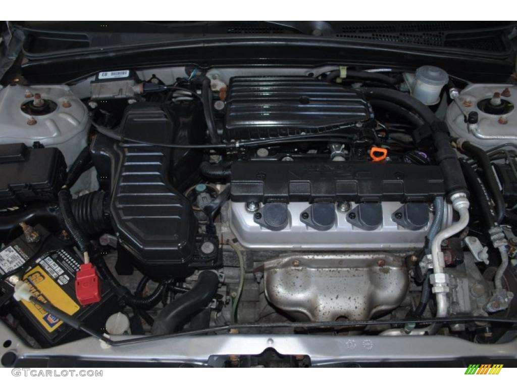 2001 Civic EX Coupe - Satin Silver Metallic / Gray photo #17