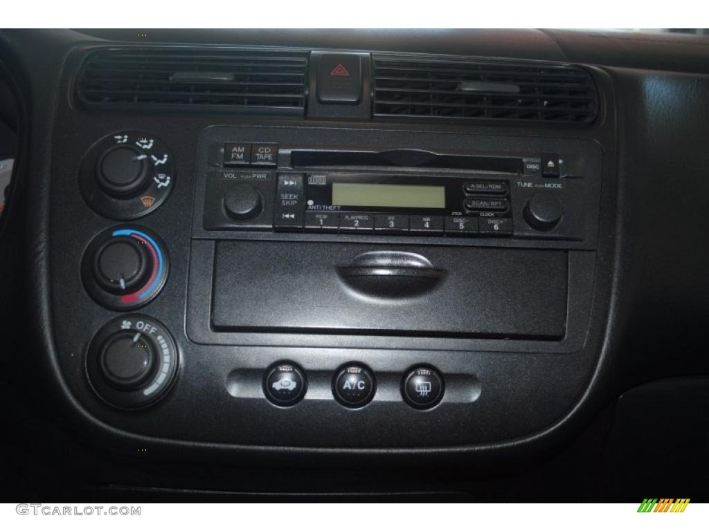 2001 Civic EX Coupe - Satin Silver Metallic / Gray photo #29