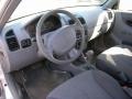 Gray 2004 Hyundai Accent Coupe Interior Color