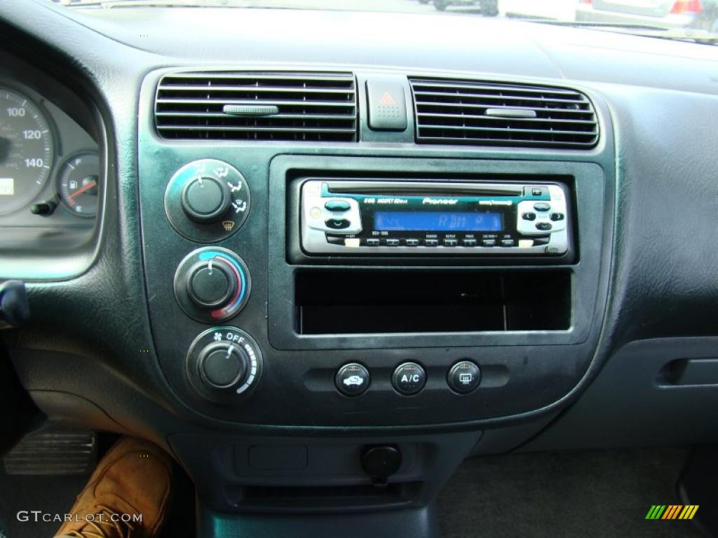 2001 Civic LX Sedan - Satin Silver Metallic / Gray photo #15