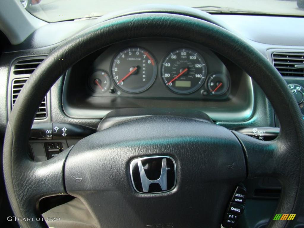 2001 Civic LX Sedan - Satin Silver Metallic / Gray photo #17