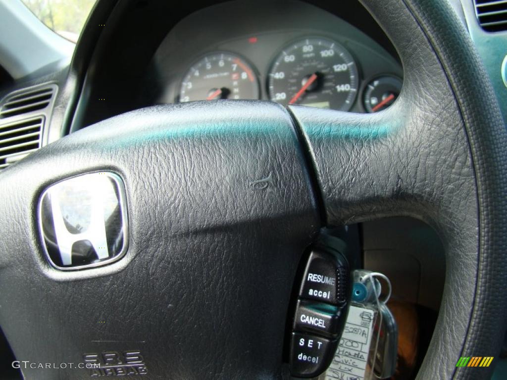 2001 Civic LX Sedan - Satin Silver Metallic / Gray photo #18