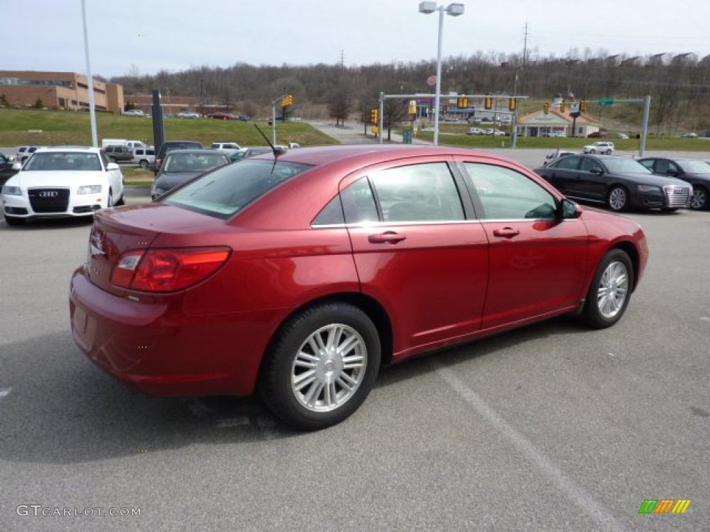 Inferno Red Crystal Pearl 2009 Chrysler Sebring Touring Sedan Exterior Photo #47343764