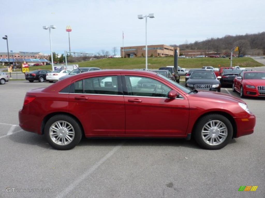 Inferno Red Crystal Pearl 2009 Chrysler Sebring Touring Sedan Exterior Photo #47343773