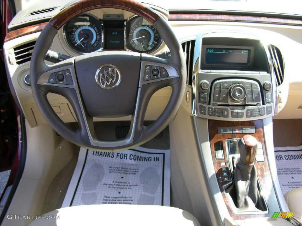 2010 Buick LaCrosse CXL AWD Cocoa/Light Cashmere Dashboard Photo #47344637