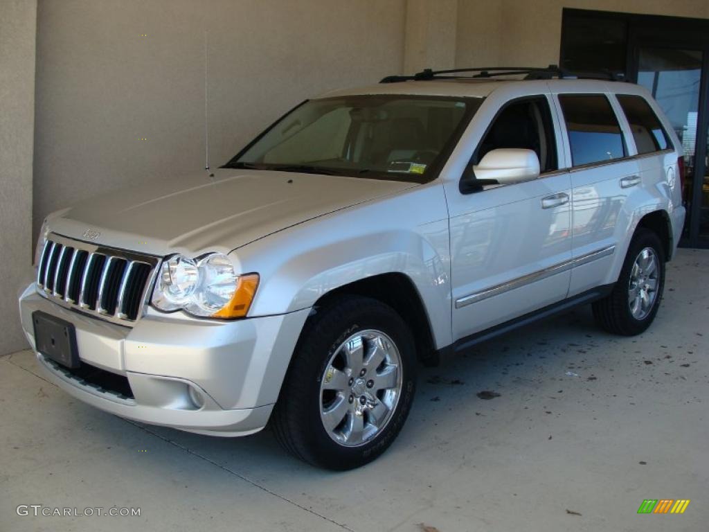 2008 Grand Cherokee Limited 4x4 - Bright Silver Metallic / Dark Khaki/Light Graystone photo #3