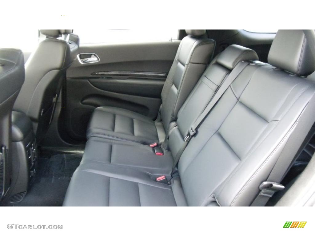 Black Interior 2011 Dodge Durango Crew Lux 4x4 Photo #47345855