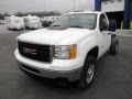 Summit White 2011 GMC Sierra 2500HD Work Truck Regular Cab Chassis Exterior