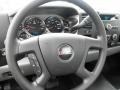 Dark Titanium 2011 GMC Sierra 2500HD Work Truck Regular Cab Chassis Steering Wheel