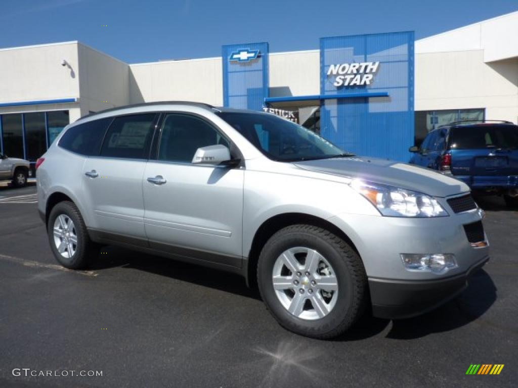 2011 Traverse LT AWD - Silver Ice Metallic / Ebony/Ebony photo #1