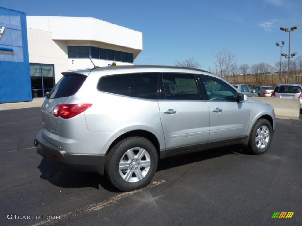 2011 Traverse LT AWD - Silver Ice Metallic / Ebony/Ebony photo #10