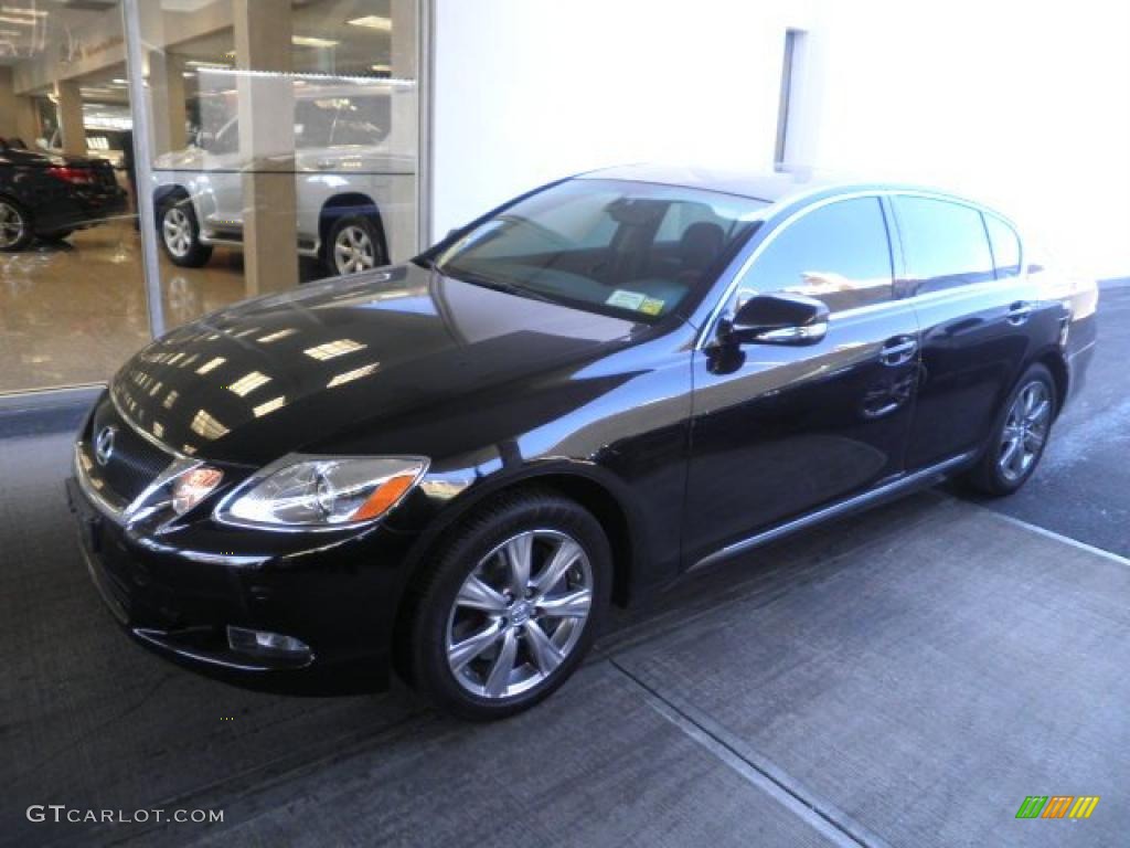 2008 GS 350 AWD - Black Sapphire Pearl / Black photo #1