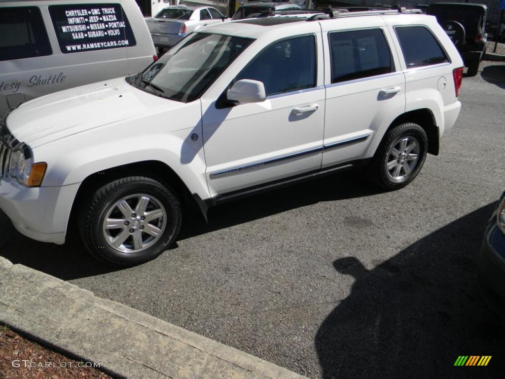 2008 Grand Cherokee Limited 4x4 - Stone White / Dark Slate Gray/Light Graystone photo #1