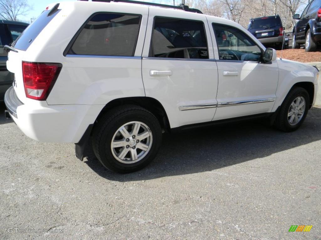 2008 Grand Cherokee Limited 4x4 - Stone White / Dark Slate Gray/Light Graystone photo #2
