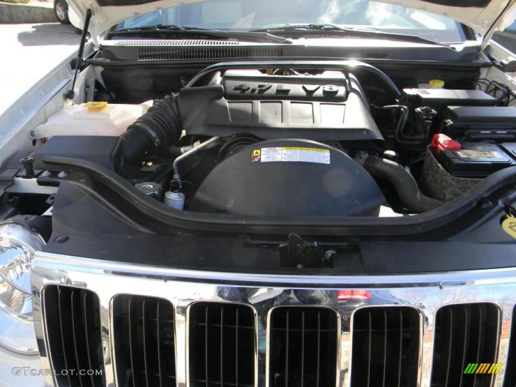 2008 Grand Cherokee Limited 4x4 - Stone White / Dark Slate Gray/Light Graystone photo #4