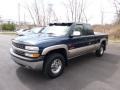 2000 Indigo Blue Metallic Chevrolet Silverado 2500 LS Extended Cab 4x4  photo #3