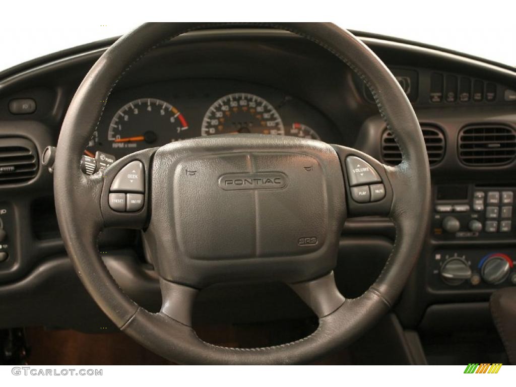 2000 Pontiac Grand Prix GT Sedan Graphite Steering Wheel Photo #47349371