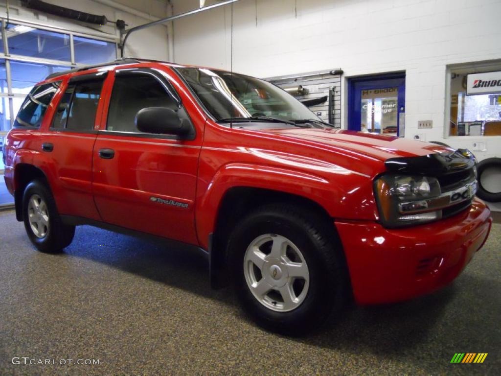 2002 Victory Red Chevrolet TrailBlazer LS 4x4 47350754 Photo 6