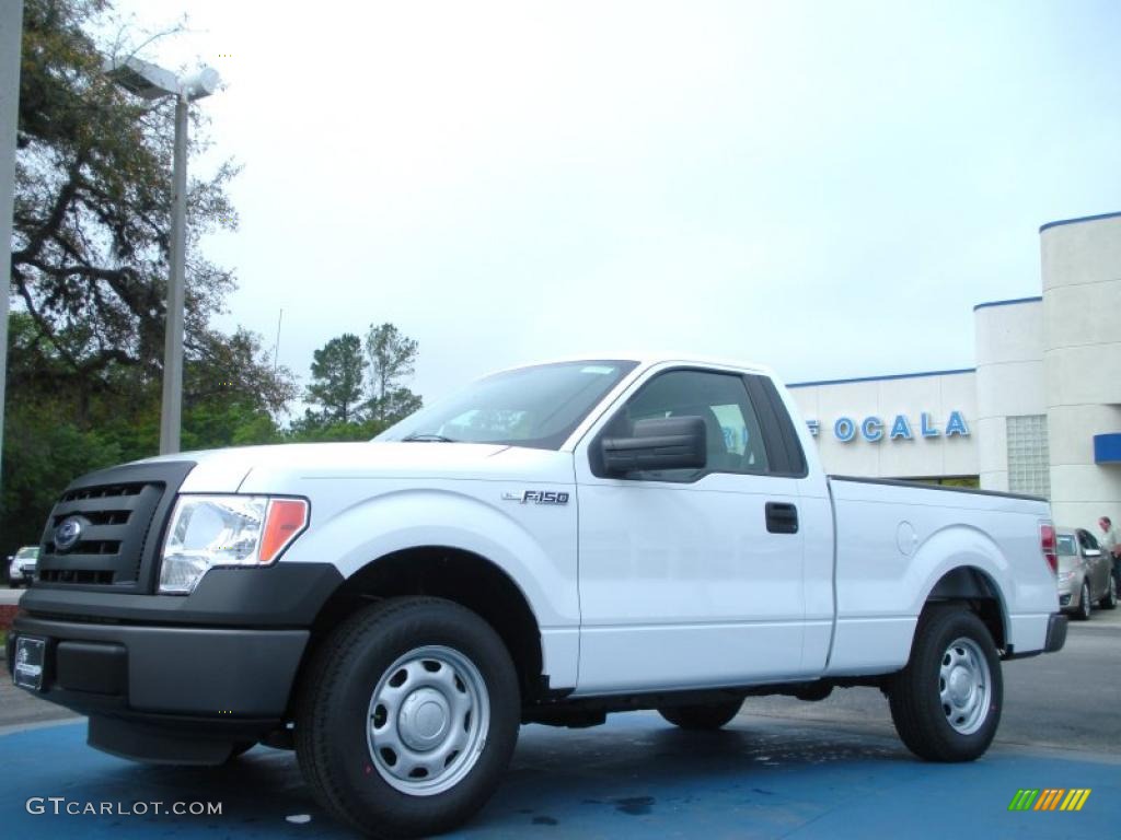 2011 F150 XL Regular Cab - Oxford White / Steel Gray photo #1