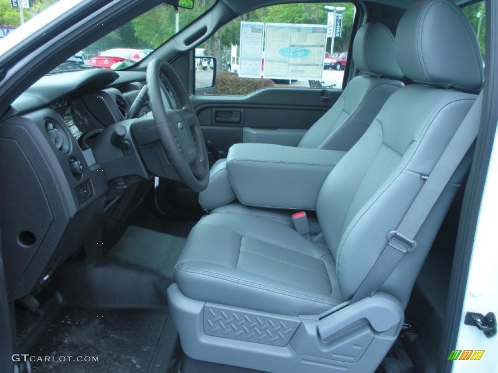 Steel Gray Interior 2011 Ford F150 XL Regular Cab Photo #47351981