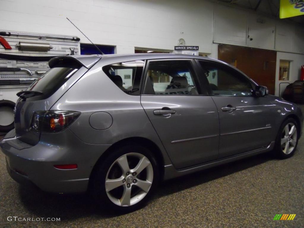 2006 MAZDA3 s Grand Touring Hatchback - Titanium Gray Metallic / Black photo #5