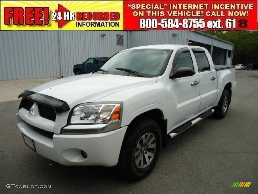 2007 Raider LS Double Cab - Arctic White / Slate photo #1