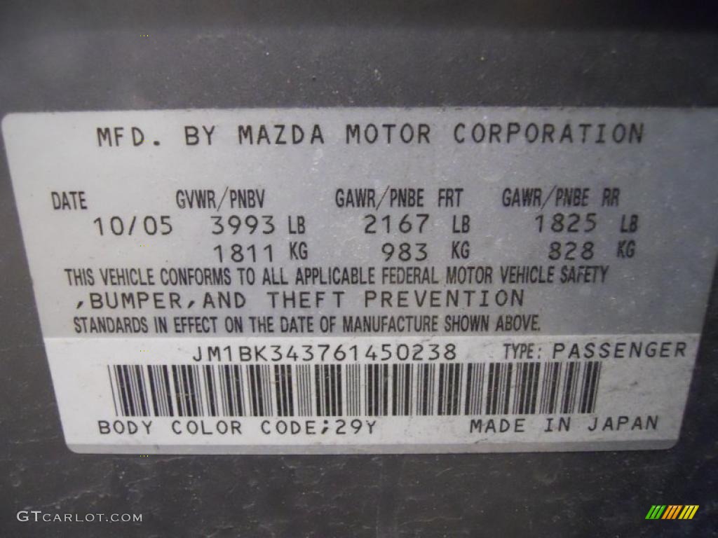 2006 MAZDA3 s Grand Touring Hatchback - Titanium Gray Metallic / Black photo #8
