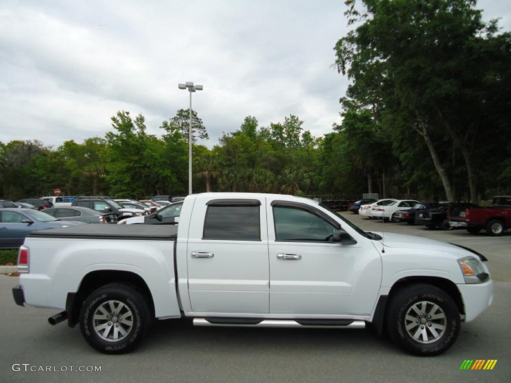 Arctic White 2007 Mitsubishi Raider LS Double Cab Exterior Photo #47352552