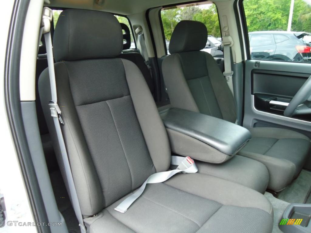 Slate Interior 2007 Mitsubishi Raider LS Double Cab Photo #47352653