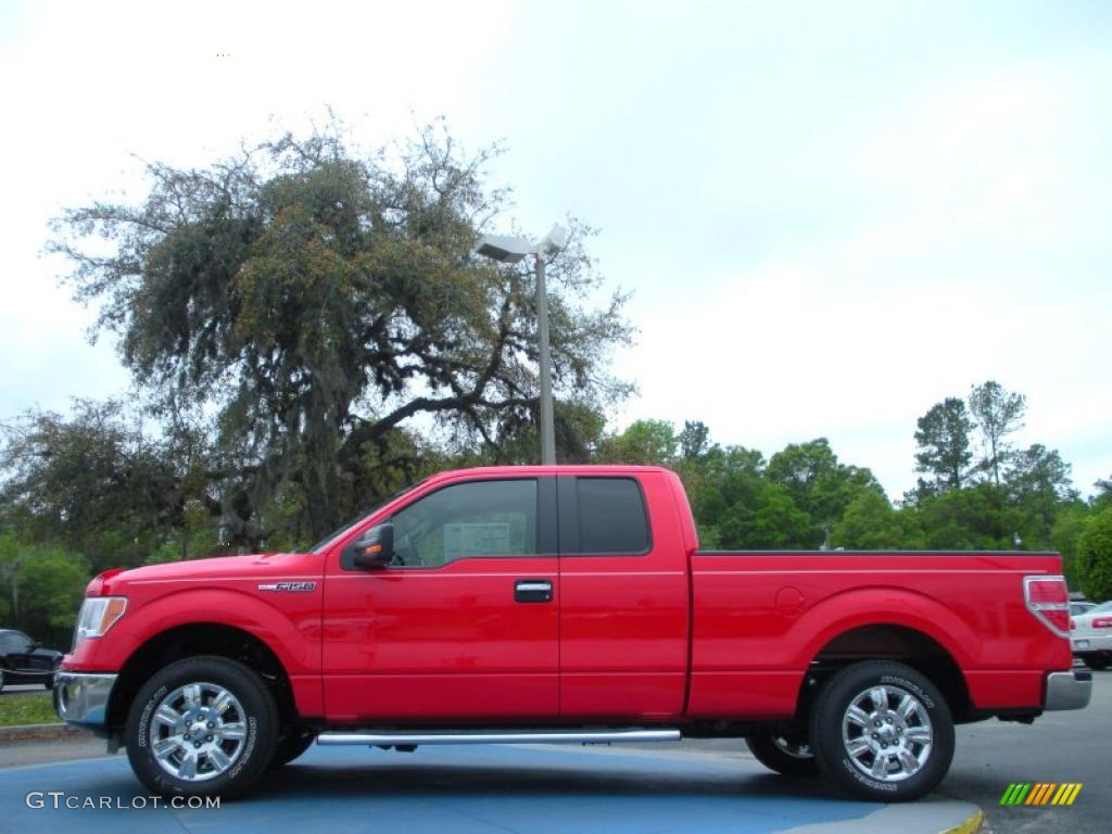 Race Red 2011 Ford F150 XLT SuperCab Exterior Photo #47352710