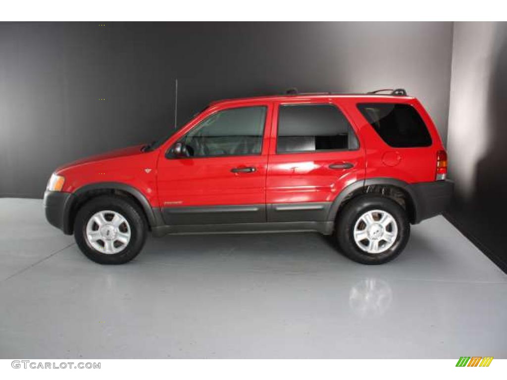 2001 Escape XLT V6 4WD - Bright Red Metallic / Medium Graphite Grey photo #5