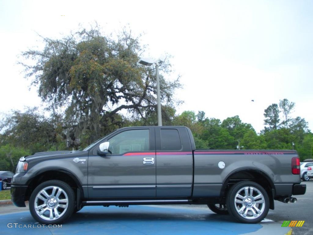 2006 F150 Harley-Davidson SuperCab 4x4 - Dark Shadow Grey Metallic / Black/Medium Flint/Red photo #2