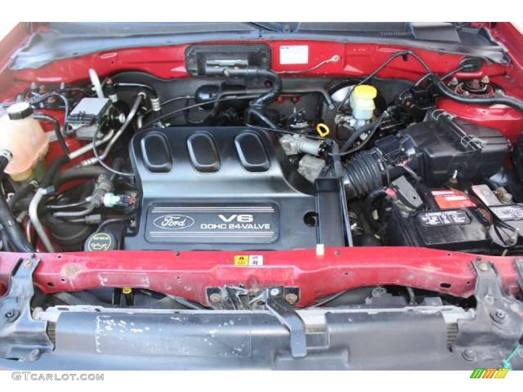 2001 Escape XLT V6 4WD - Bright Red Metallic / Medium Graphite Grey photo #27