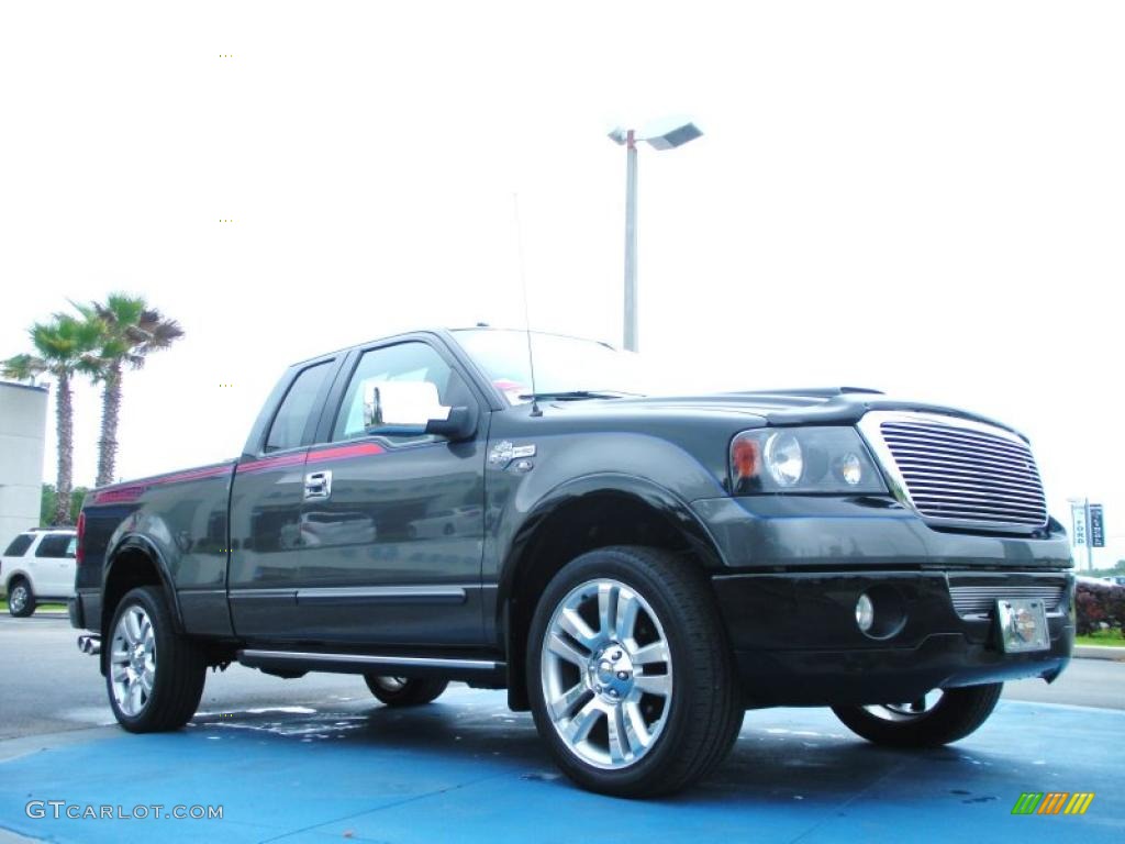 2006 F150 Harley-Davidson SuperCab 4x4 - Dark Shadow Grey Metallic / Black/Medium Flint/Red photo #7