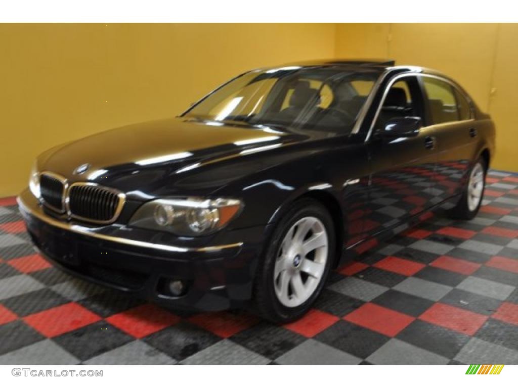 2006 7 Series 750Li Sedan - Black Sapphire Metallic / Black/Black photo #2