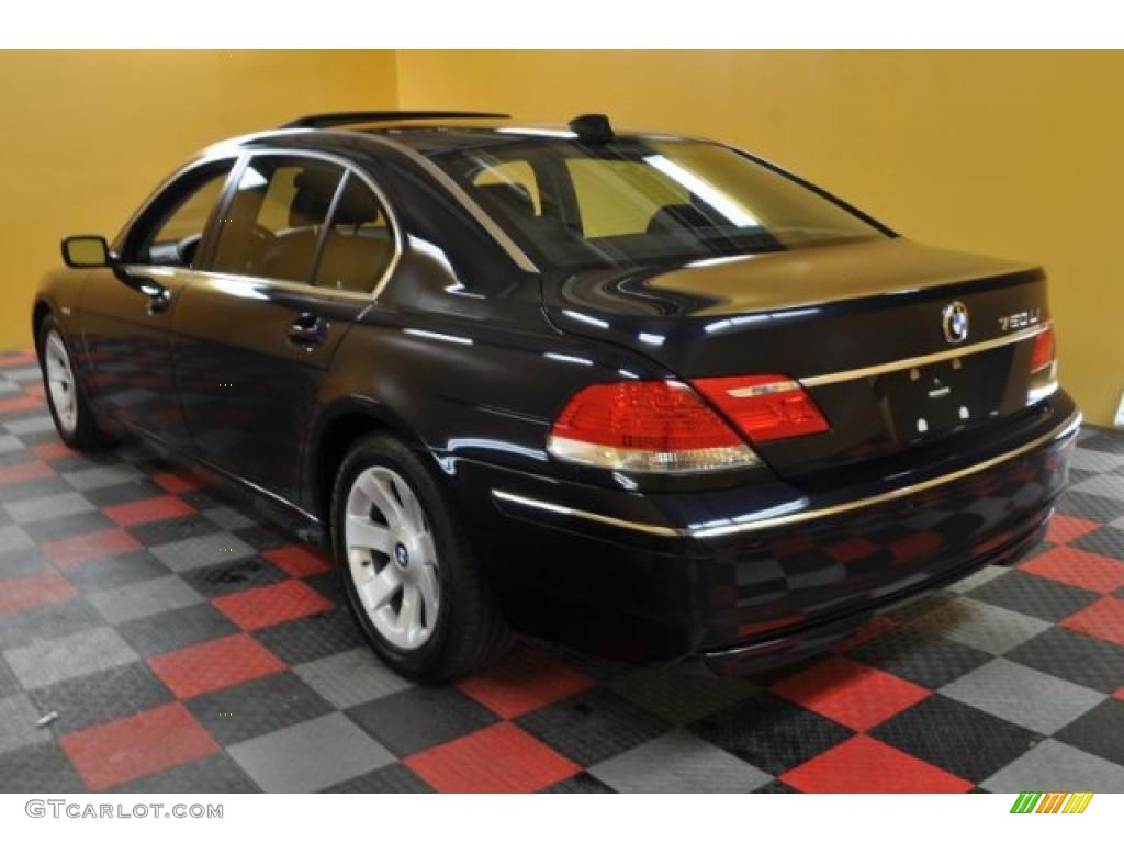2006 7 Series 750Li Sedan - Black Sapphire Metallic / Black/Black photo #3
