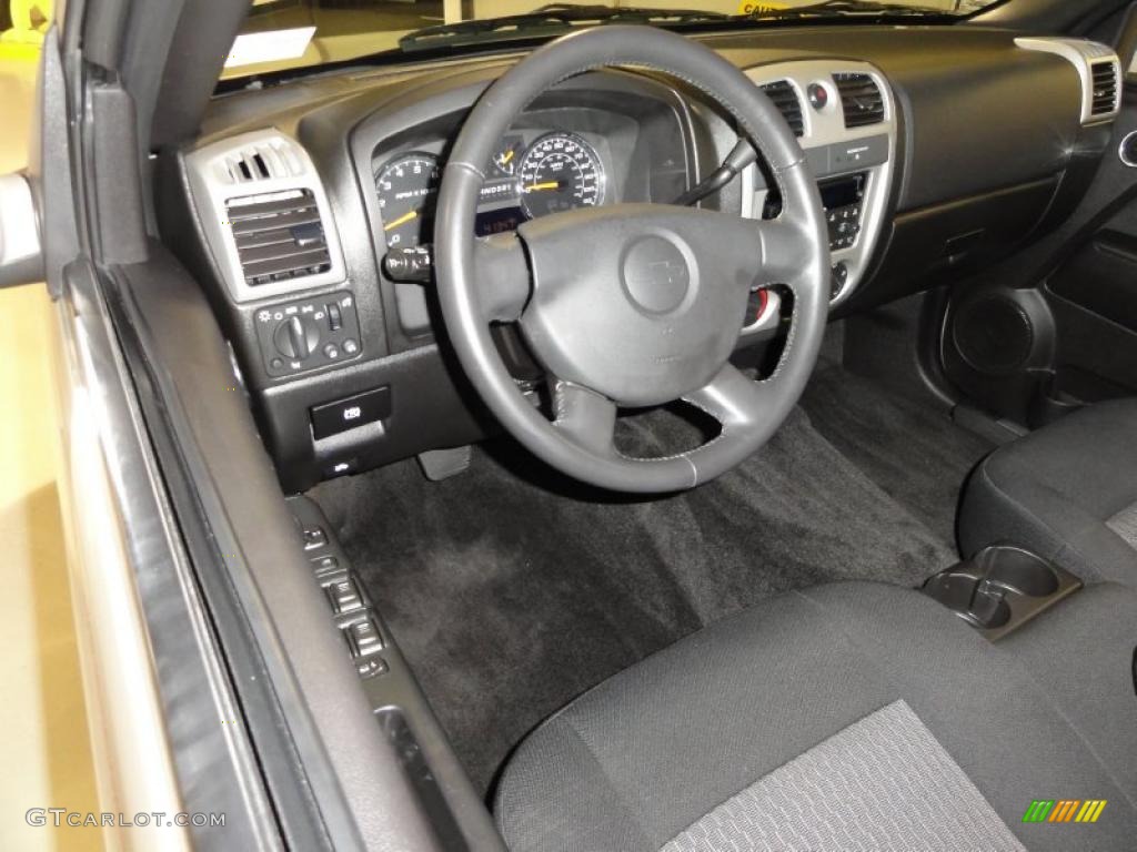 Ebony Interior 2009 Chevrolet Colorado LT Crew Cab Photo #47355074