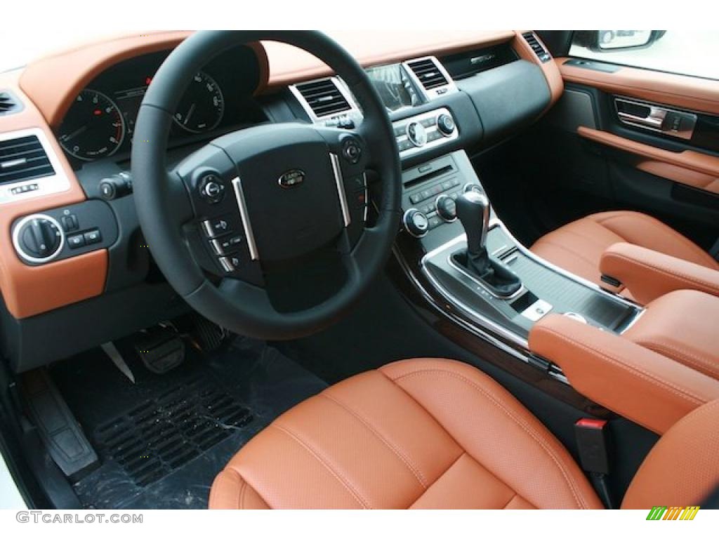 2011 Land Rover Range Rover Sport HSE LUX Tan/Ebony Dashboard Photo #47355095