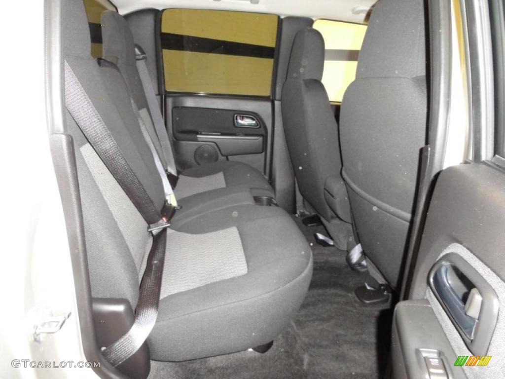 Ebony Interior 2009 Chevrolet Colorado LT Crew Cab Photo #47355218